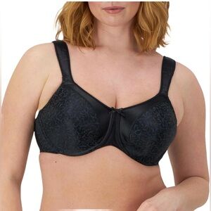 Bali Women's Satin Tracings Minimizer Bra,Underwire Bra, Full Coverage 34DD